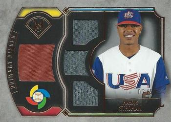 2017 Topps Museum Collection - Primary Pieces WBC Quad Relics (Single-Player) Copper #WBCQR-MS Marcus Stroman Front