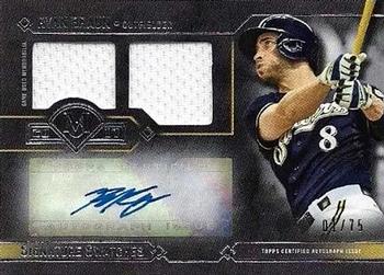 2017 Topps Museum Collection - Signature Swatches Dual Relic Autographs #DRA-RB Ryan Braun Front