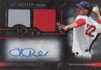 2017 Topps Museum Collection - Signature Swatches Dual Relic Autographs #DRA-RP Rick Porcello Front