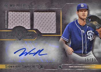 2017 Topps Museum Collection - Signature Swatches Dual Relic Autographs #DRA-WM Wil Myers Front