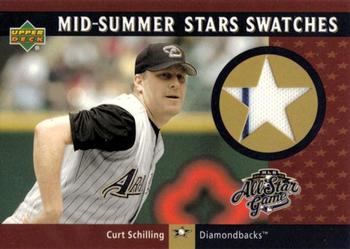 2003 Upper Deck - Mid-Summer Stars Swatches #MS-CS Curt Schilling Front