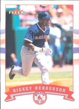 2002 Fleer #186 Rickey Henderson Front