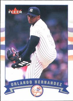 2002 Fleer #208 Orlando Hernandez Front