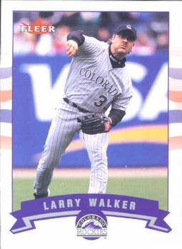 2002 Fleer #338 Larry Walker Front