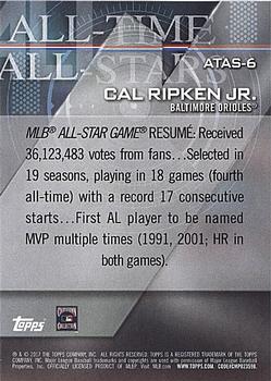 2017 Topps - All-Time All-Stars Blue #ATAS-6 Cal Ripken Jr. Back