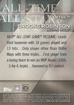 2017 Topps - All-Time All-Stars Blue #ATAS-7 Brooks Robinson Back