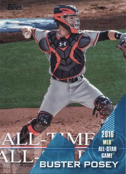 2017 Topps - All-Time All-Stars Blue #ATAS-9 Buster Posey Front