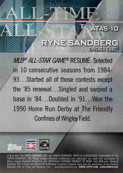 2017 Topps - All-Time All-Stars Blue #ATAS-10 Ryne Sandberg Back
