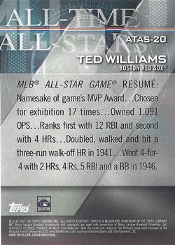 2017 Topps - All-Time All-Stars Blue #ATAS-20 Ted Williams Back