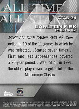 2017 Topps - All-Time All-Stars Blue #ATAS-34 Carlton Fisk Back