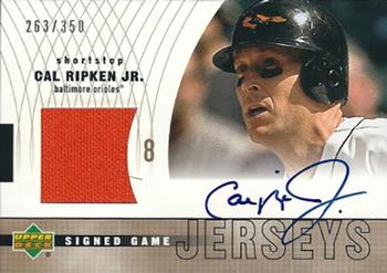 2003 Upper Deck - Signed Game Jerseys #S-CR Cal Ripken Jr. Front