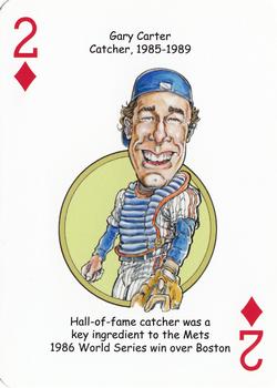 2013 Hero Decks New York Mets Baseball Heroes Playing Cards #2♦ Gary Carter Front