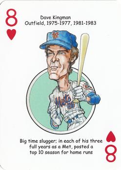2013 Hero Decks New York Mets Baseball Heroes Playing Cards #8♥ Dave Kingman Front