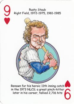 2013 Hero Decks New York Mets Baseball Heroes Playing Cards #9♥ Rusty Staub Front