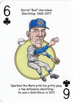 2013 Hero Decks New York Mets Baseball Heroes Playing Cards #6♣ Bud Harrelson Front