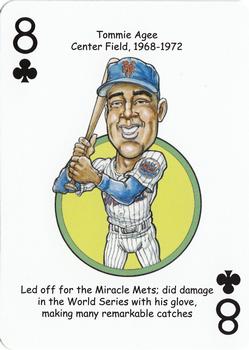 2013 Hero Decks New York Mets Baseball Heroes Playing Cards #8♣ Tommie Agee Front
