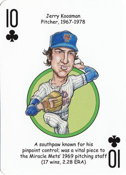 2013 Hero Decks New York Mets Baseball Heroes Playing Cards #10♣ Jerry Koosman Front