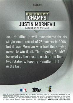 2017 Topps - Home Run Derby Champions Red #HRD-13 Justin Morneau Back