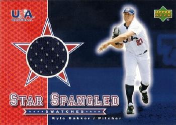 2003 Upper Deck - Star Spangled Swatches #SS-KB Kyle Bakker Front