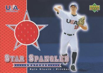 2003 Upper Deck - Star Spangled Swatches #SS-KS Kyle Sleeth Front