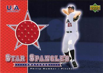 2003 Upper Deck - Star Spangled Swatches #SS-PH Philip Humber Front