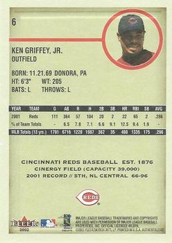 2002 Fleer Authentix #6 Ken Griffey, Jr. Back