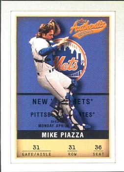 2002 Fleer Authentix #31 Mike Piazza Front