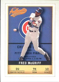 2002 Fleer Authentix #76 Fred McGriff Front