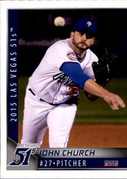 2015 Choice Las Vegas 51s #8 John Church Front