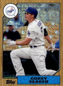 2017 Topps - 1987 Topps Baseball 30th Anniversary Chrome Silver Pack (Series Two) #87-CSE Corey Seager Front
