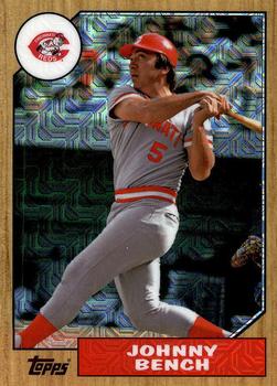 2017 Topps - 1987 Topps Baseball 30th Anniversary Chrome Silver Pack (Series Two) #87-JBE Johnny Bench Front