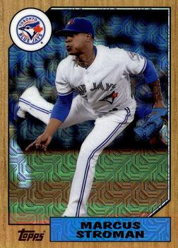 2017 Topps - 1987 Topps Baseball 30th Anniversary Chrome Silver Pack (Series Two) #87-MST Marcus Stroman Front