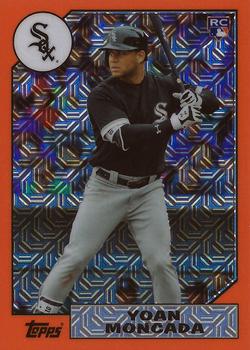 2017 Topps - 1987 Topps Baseball 30th Anniversary Chrome Silver Pack Orange Refractor (Series Two) #87-YM Yoan Moncada Front