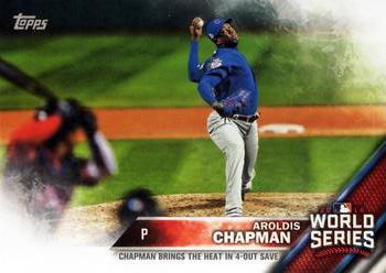2016 Topps Chicago Cubs World Series Champions Blister Set #WS-5 Aroldis Chapman Front