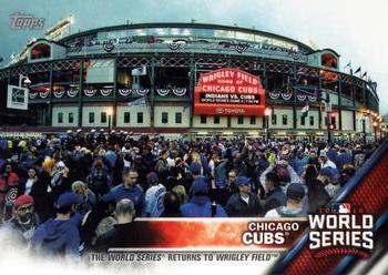 2016 Topps Chicago Cubs World Series Champions Blister Set #WS-6 Wrigley Field Front