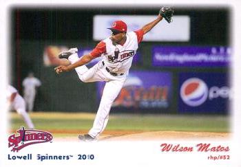 2010 Grandstand Lowell Spinners #NNO Wilson Matos Front