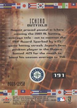 2002 Fleer Box Score #191 Ichiro Back
