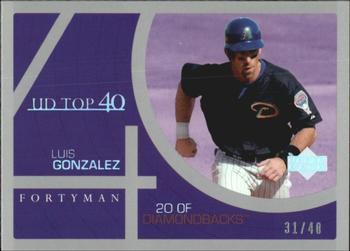 2003 Upper Deck 40-Man - Rainbow #860 Luis Gonzalez Front
