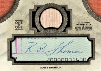 2017 Topps Tier One - Cut Signature Relics #CSR-BT Bobby Thomson Front