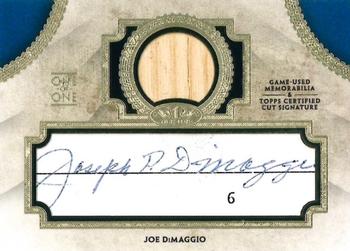 2017 Topps Tier One - Cut Signature Relics #CSR-JD Joe DiMaggio Front
