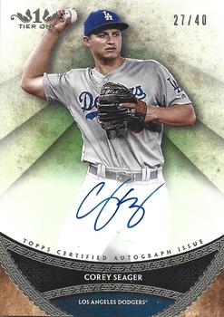 2017 Topps Tier One - Prime Performers Autographs #PPA-CSE Corey Seager Front