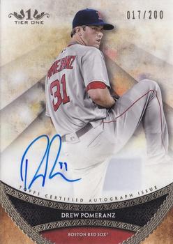 2017 Topps Tier One - Prime Performers Autographs #PPA-DPM Drew Pomeranz Front