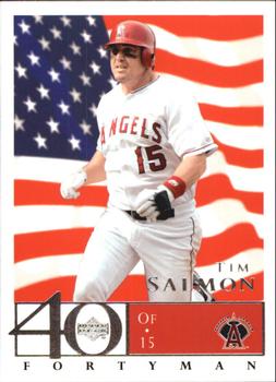 2003 Upper Deck 40-Man - Red White and Blue #11 Tim Salmon Front