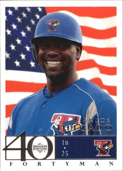 2003 Upper Deck 40-Man - Red White and Blue #55 Carlos Delgado Front