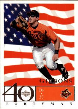 2003 Upper Deck 40-Man - Red White and Blue #160 Jay Gibbons Front