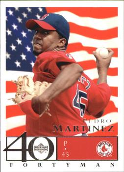 2003 Upper Deck 40-Man - Red White and Blue #205 Pedro Martinez Front