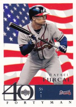 2003 Upper Deck 40-Man - Red White and Blue #395 Rafael Furcal Front