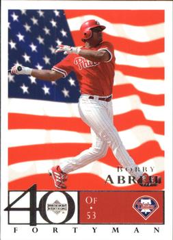 2003 Upper Deck 40-Man - Red White and Blue #670 Bobby Abreu Front