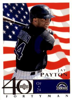 2003 Upper Deck 40-Man - Red White and Blue #752 Jay Payton Front