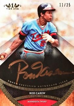 2017 Topps Tier One - Prime Performers Autographs Copper Ink #PPA-RC Rod Carew Front